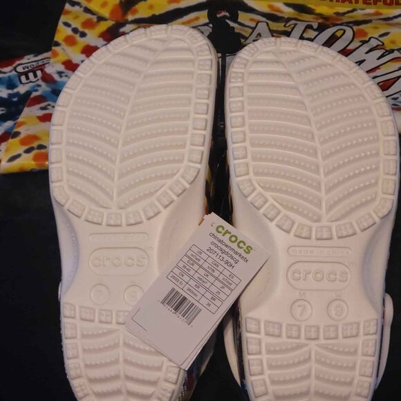Grateful Dead x Chinatown Market Crocs Mens 7 Womens 9 Classic Clogs New - Picture 3 of 10